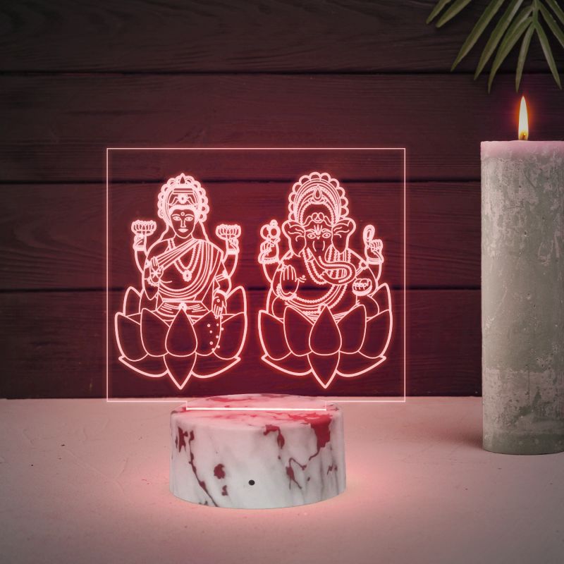 Lakshmi Ji And Ganesh Ji Night Lamp